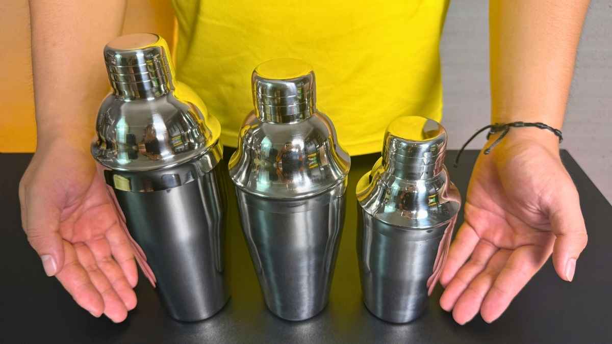 Bình lắc pha chế inox cocktail cà phê shaker 350ml – 700ml sáng bóng chuyên nghiệp