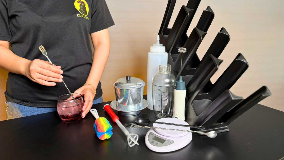 Combo 20 món dụng cụ pha chế tiết kiệm chi phí, dễ vệ sinh, được quán nhỏ đánh giá cao