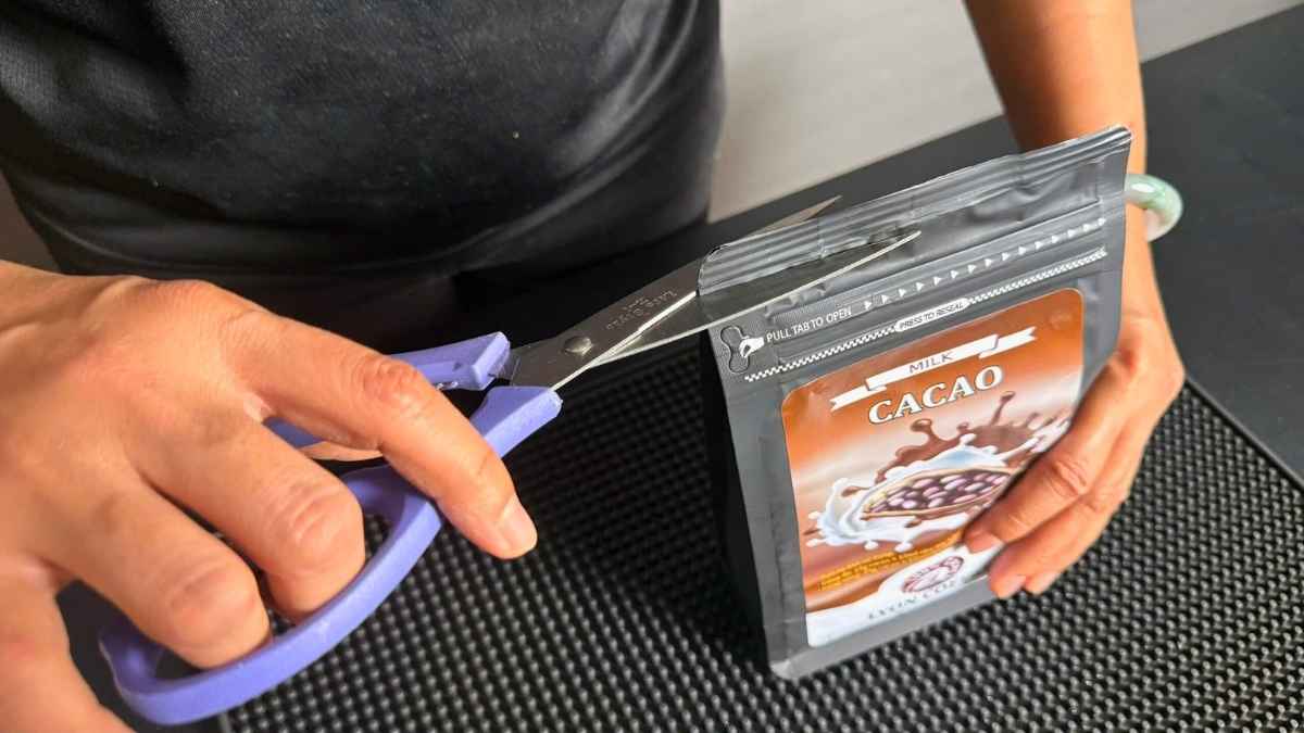 Kéo cắt giấy văn phòng inox 23cm, nhẹ 60g, tiện dụng cho văn phòng và quán cà phê