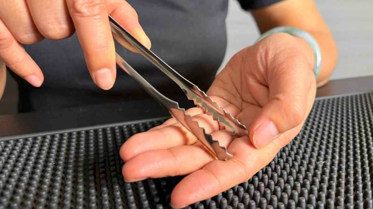 Kẹp gắp đá, thức ăn inox chống gỉ, an toàn thực phẩm