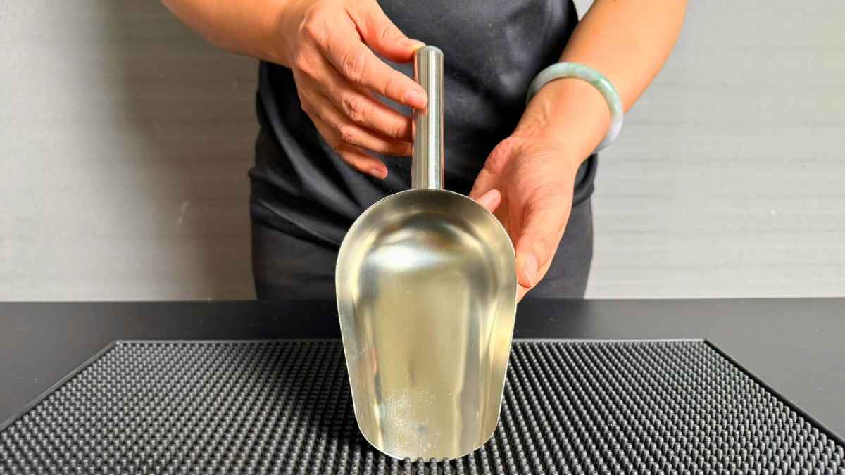 Muỗng inox xúc đá 23cm chống gỉ, bền chắc, tiện lợi cho quầy bar