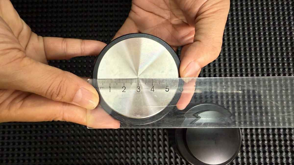 Tamper OCD 58mm hợp kim nhôm chống gỉ, chuẩn portafilter espresso.