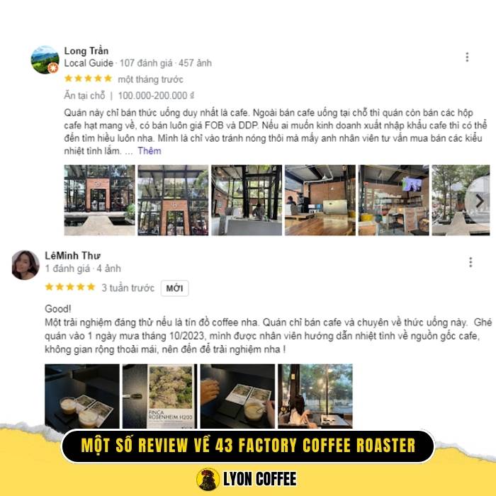 43 Factory Coffee Roaster – Quán cafe XLIII Specialty ở Đà Nẵng