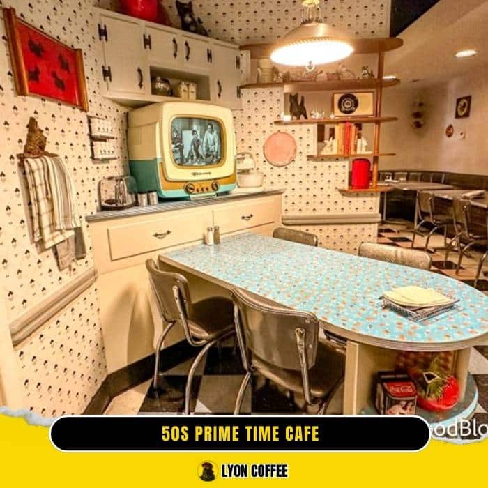 Không khí và cách trang trí của 50s Prime Time Cafe