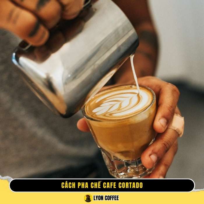 Công thức cách pha chế cafe Cortado