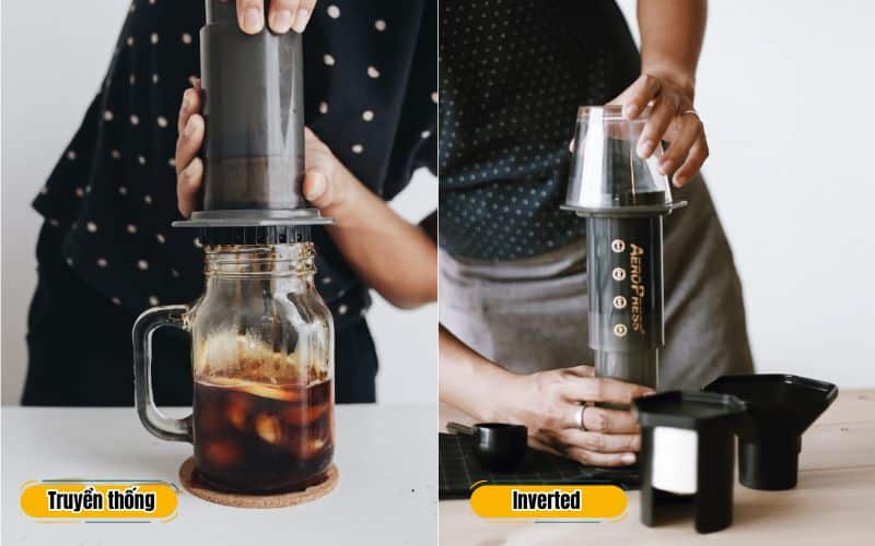 Phương pháp pha ngược và pha lạnh bằng AeroPress