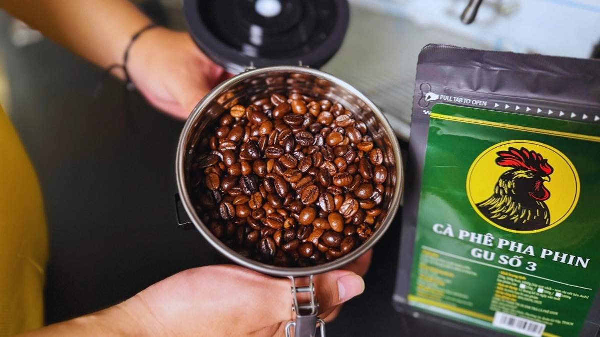 Hũ thủy tinh bảo quản cà phê gu số 3, giữ hương vị đậm và hậu ngọt.