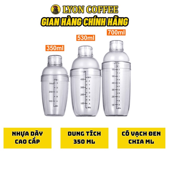 Thông tin sản phẩm bình lắc shaker nhựa