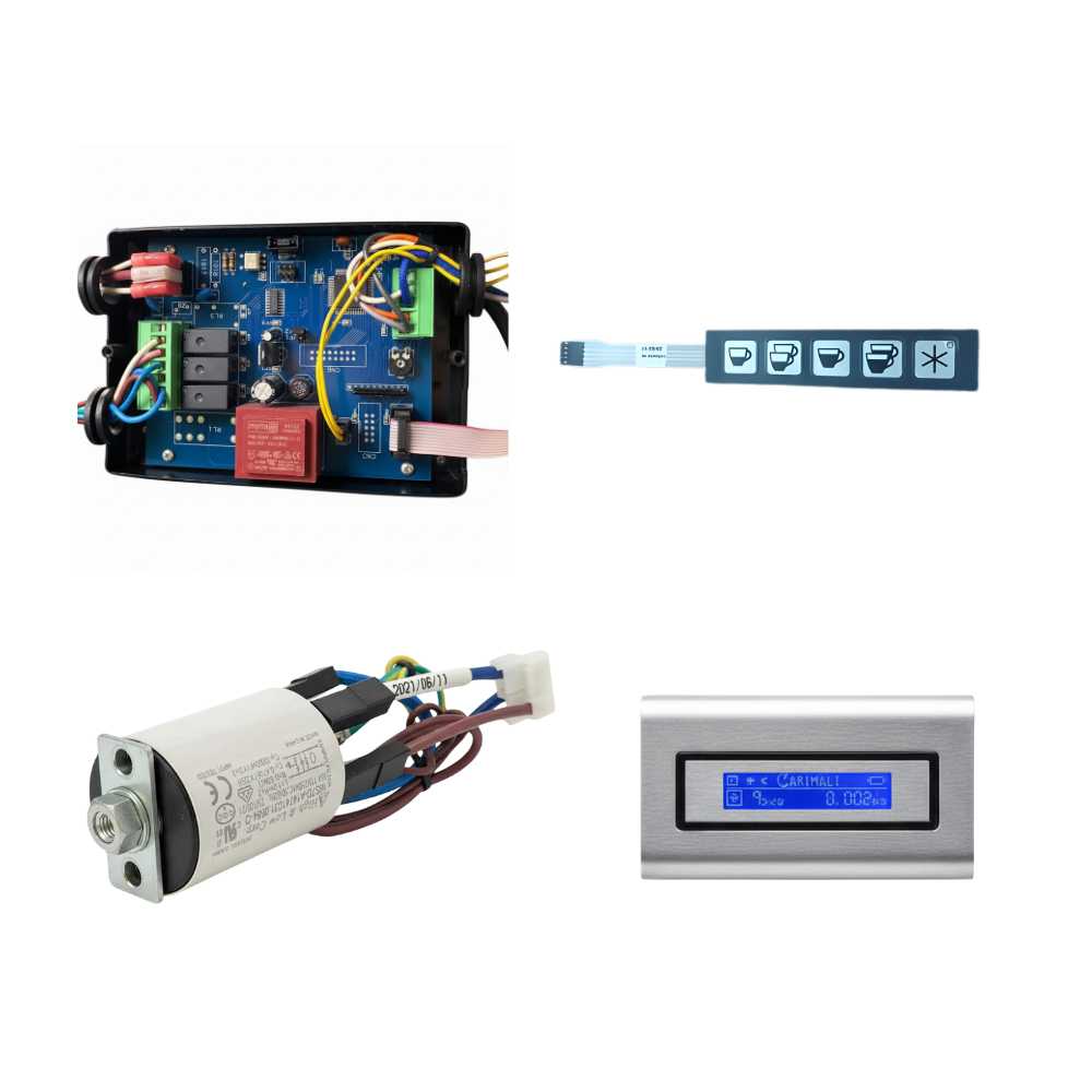 Board mạch & nút bấm Carimali - Main board, phím, màn hình LCD