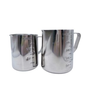 Ca đánh sữa inox có vạch chia định lượng 350ml 550ml