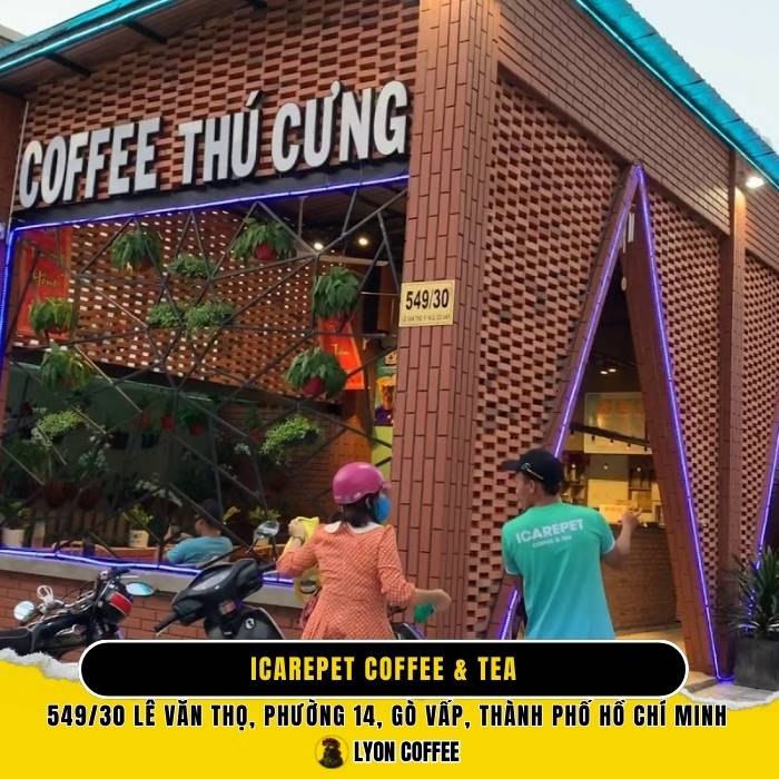 Icarepet Coffee & Tea - Quán cà phê chó mèo ở Quận Gò Vấp TPHCM
