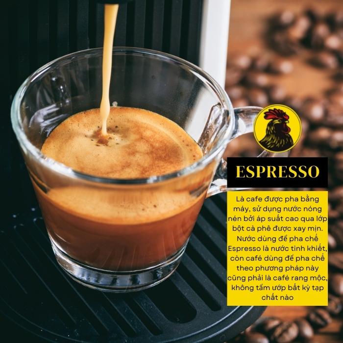 Cà phê pha máy Espresso