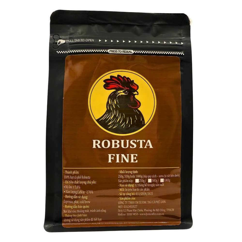 Cà phê hạt Robusta Fine