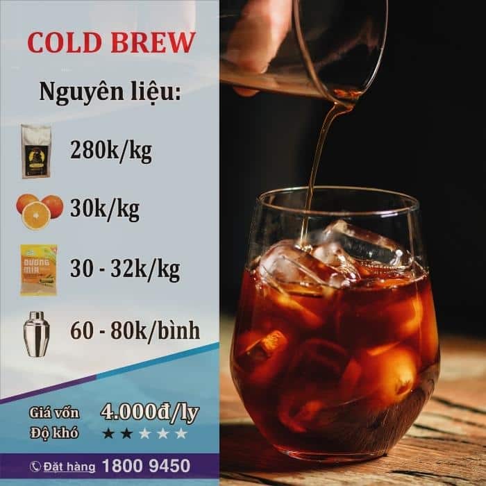 Cách làm cafe cold brew ủ lạnh