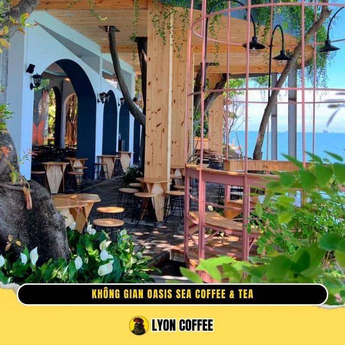 Không gian quán cafe Oasis Sea Coffee & Tea - Vũng Tàu