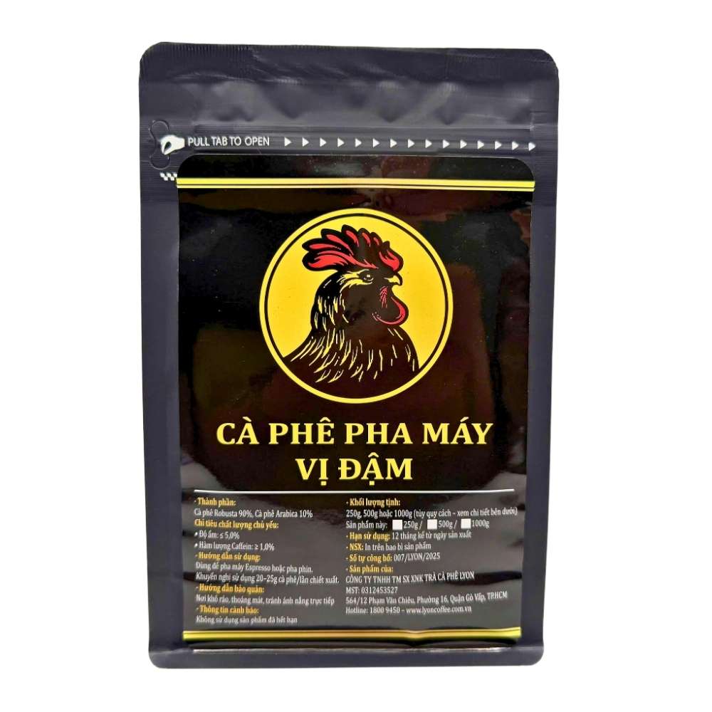 cà phê hạt pha máy