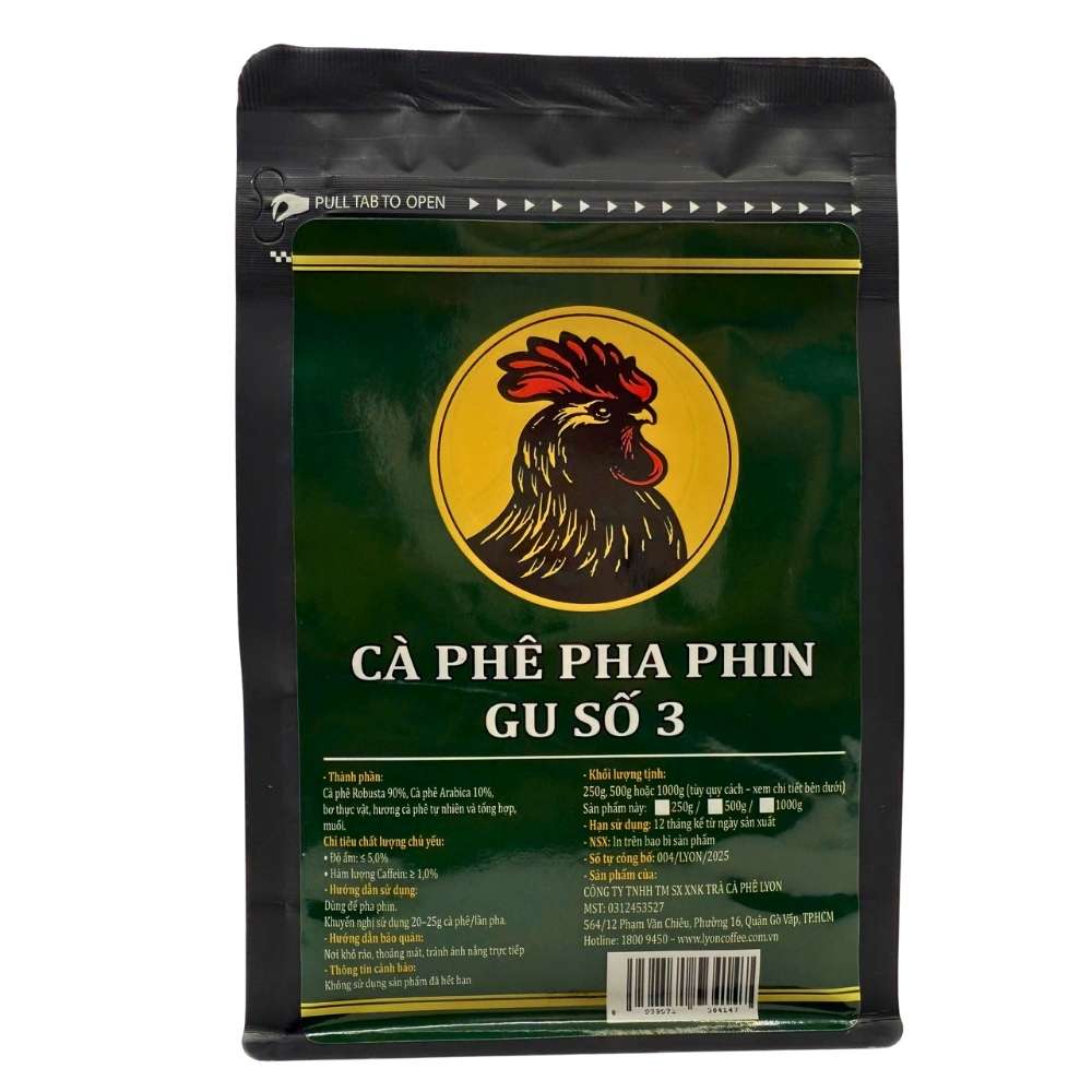 Cà phê hạt pha phin gu số 3