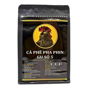 Cà phê hạt pha phin gu số 5 - Rang mộc, vị đậm đà