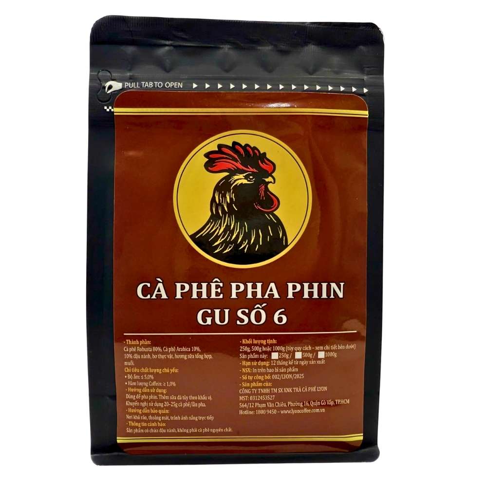 Cà phê pha phin gu số 6