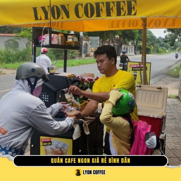 Cafe pha máy mang đi Bến Cát