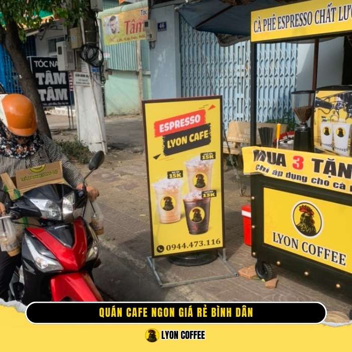 Cafe pha máy mang đi Dĩ An