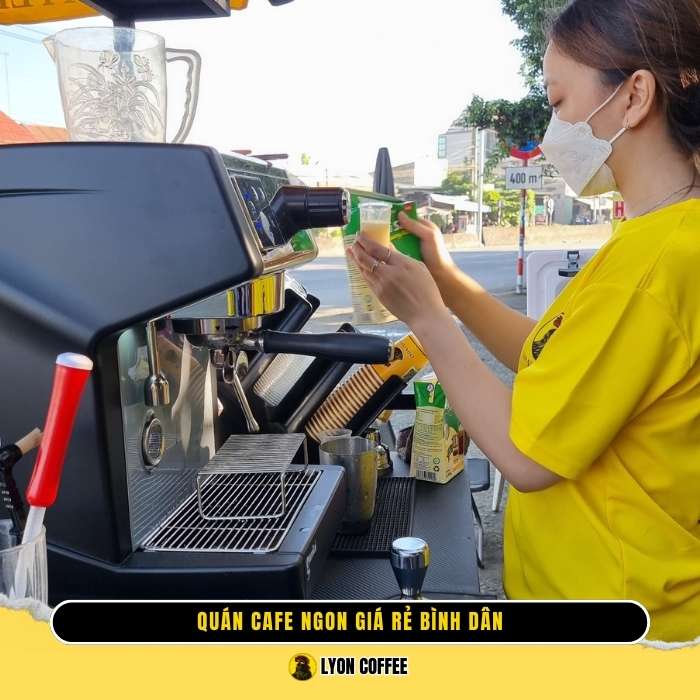 Cafe hạt pha máy espresso Thuận An Bình Dương