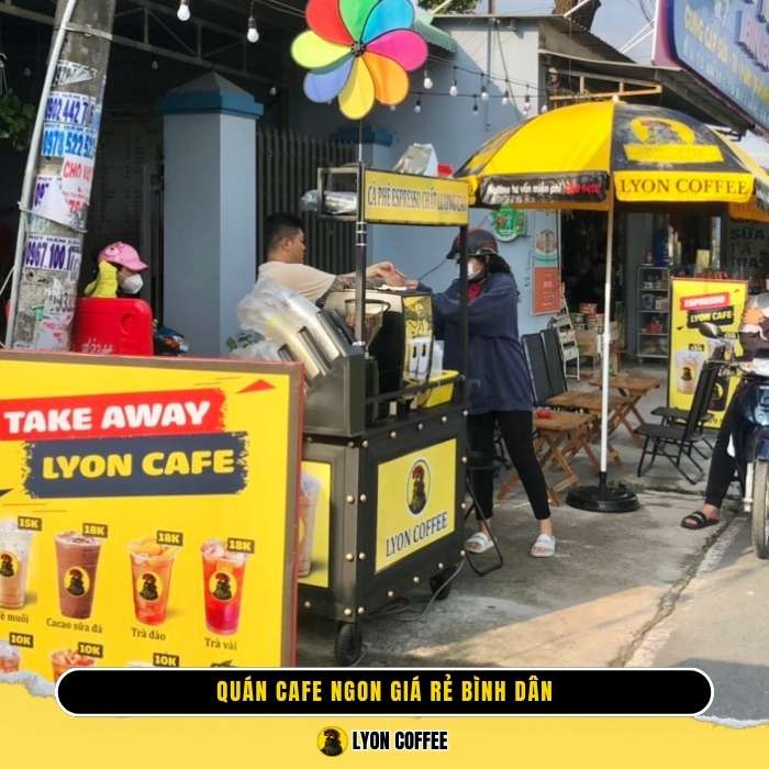 Cafe pha phin Đường Trục – Top quán cà phê ngon giá rẻ bình dân ở Bình Thạnh