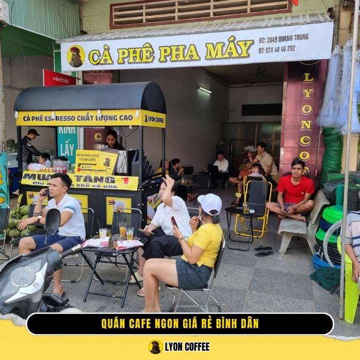 Cafe pha máy mang đi Phạm Văn Đồng – Top quán cà phê ngon giá rẻ bình dân ở Bình Thạnh