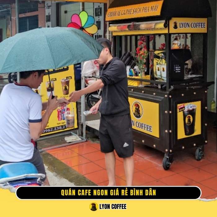 Cafe take away mang về Quang Trung