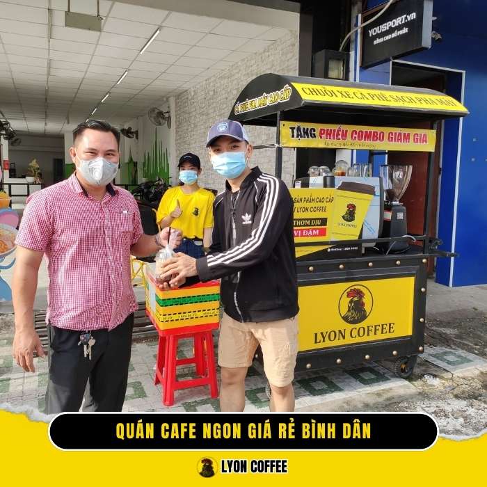 Cafe hạt pha máy espresso An Tịnh