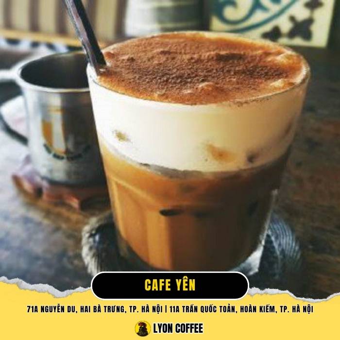 Cafe Yên – Quán cà phê trứng Hà Nội đẹp cực chill