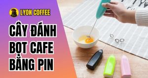 cây đánh trứng tạo bọt cà phê mini bằng pin