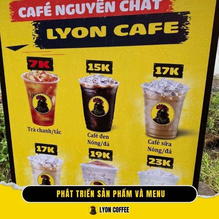 Phát triển sản phẩm và menu