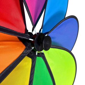 Chong chóng nhựa cầu vồng 50cm có 8 cánh nhiều màu