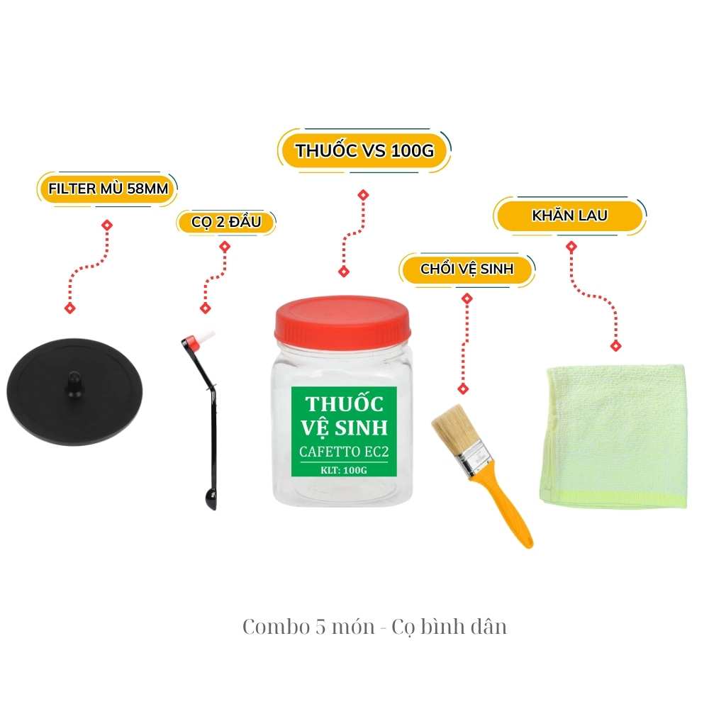 Combo vệ sinh có cọ bình dân