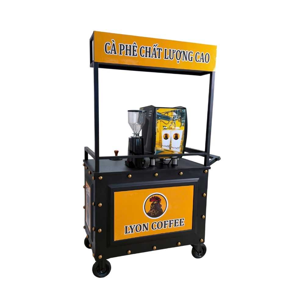 Combo xe cà phê 25 triệu Lyon Coffee – mô hình take-away tự động định lượng