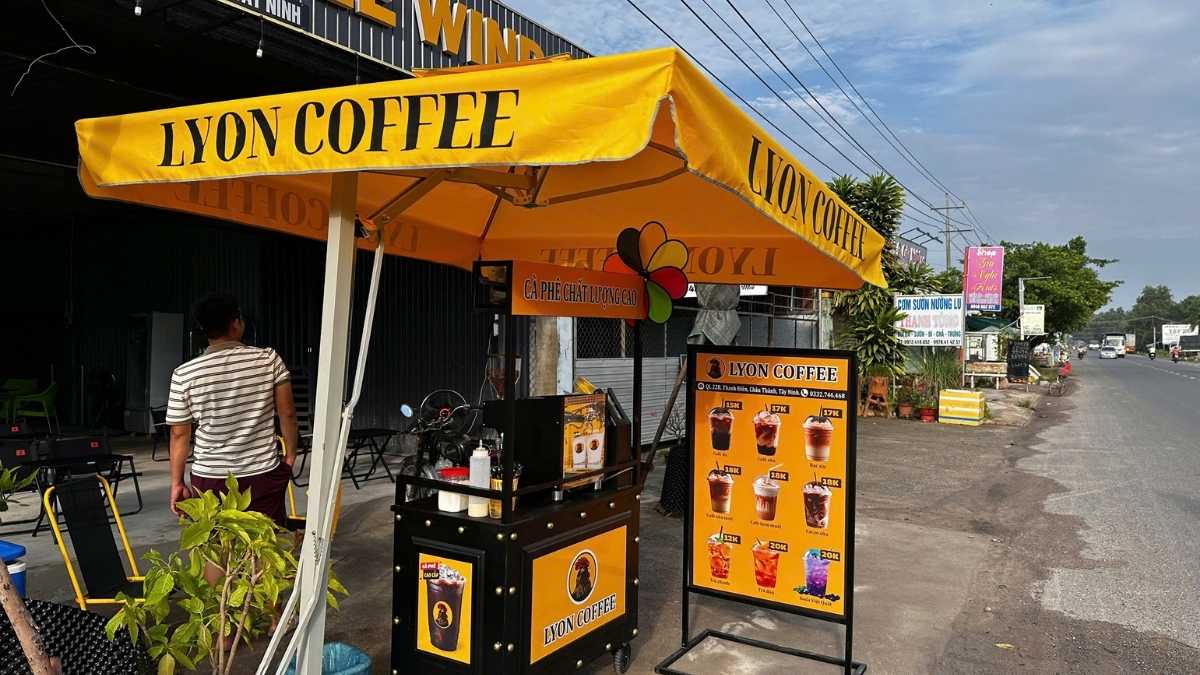 Xe cà phê Lamvita Mio II phù hợp kiosk và văn phòng nhỏ.