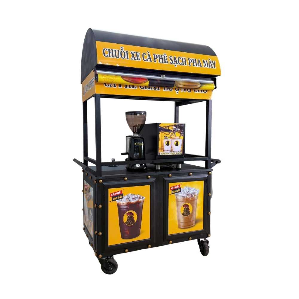 Combo xe cà phê 39 triệu Lyon Coffee – máy Lamvita Go và Casalano 600 cho quán take-away chuyên nghiệp