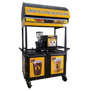 Combo xe cà phê 40 triệu Lyon Coffee – máy Lamvita Go và Lamvita MX xay tự động cho mô hình espresso mang đi.