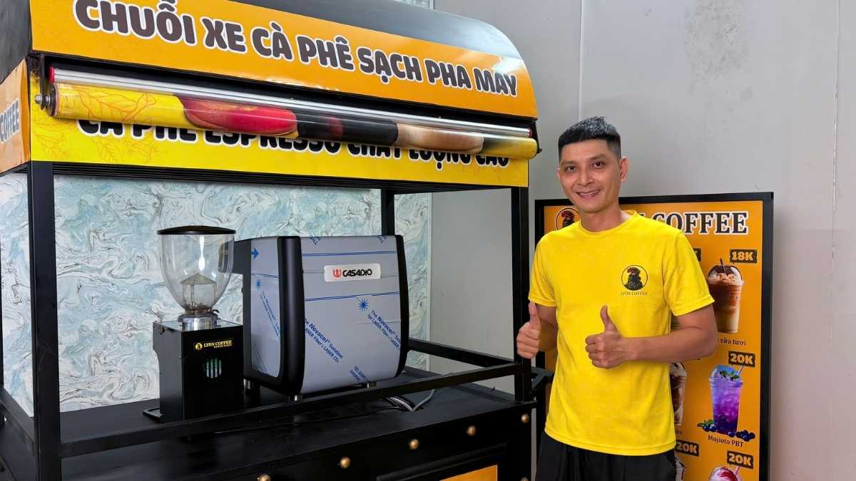 Combo xe cà phê 60 triệu Lyon Coffee – Casadio Undici A1 & Lamvita MX mới 100 % cho quán chuyên nghiệp