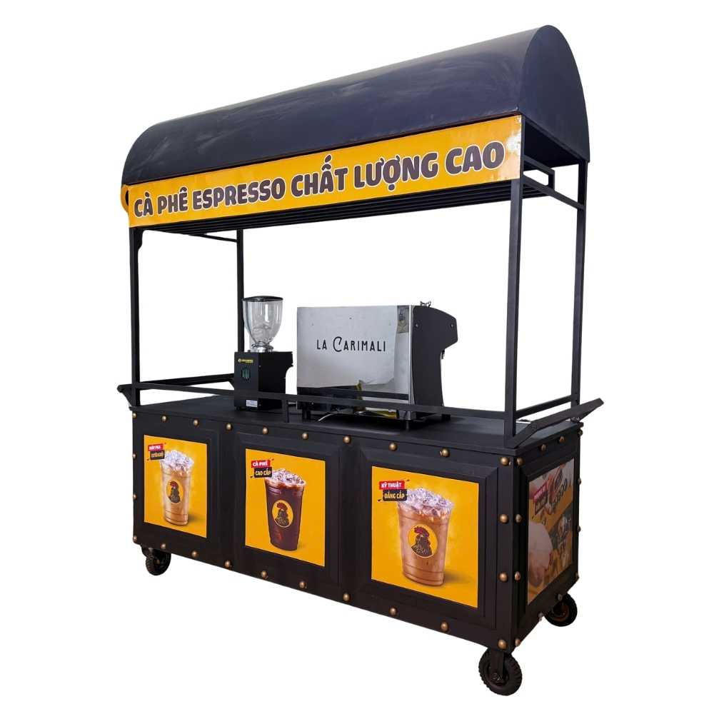 Combo xe cà phê 80 triệu – Mô hình quầy bar take away lớn - Ảnh 3