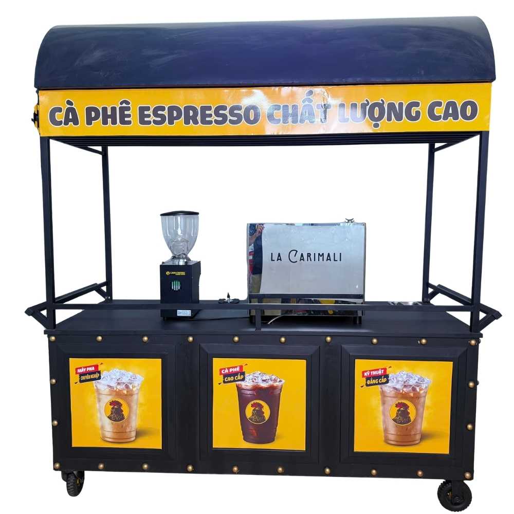 Combo xe cà phê 80 triệu – Mô hình quầy bar take away lớn - Ảnh 2