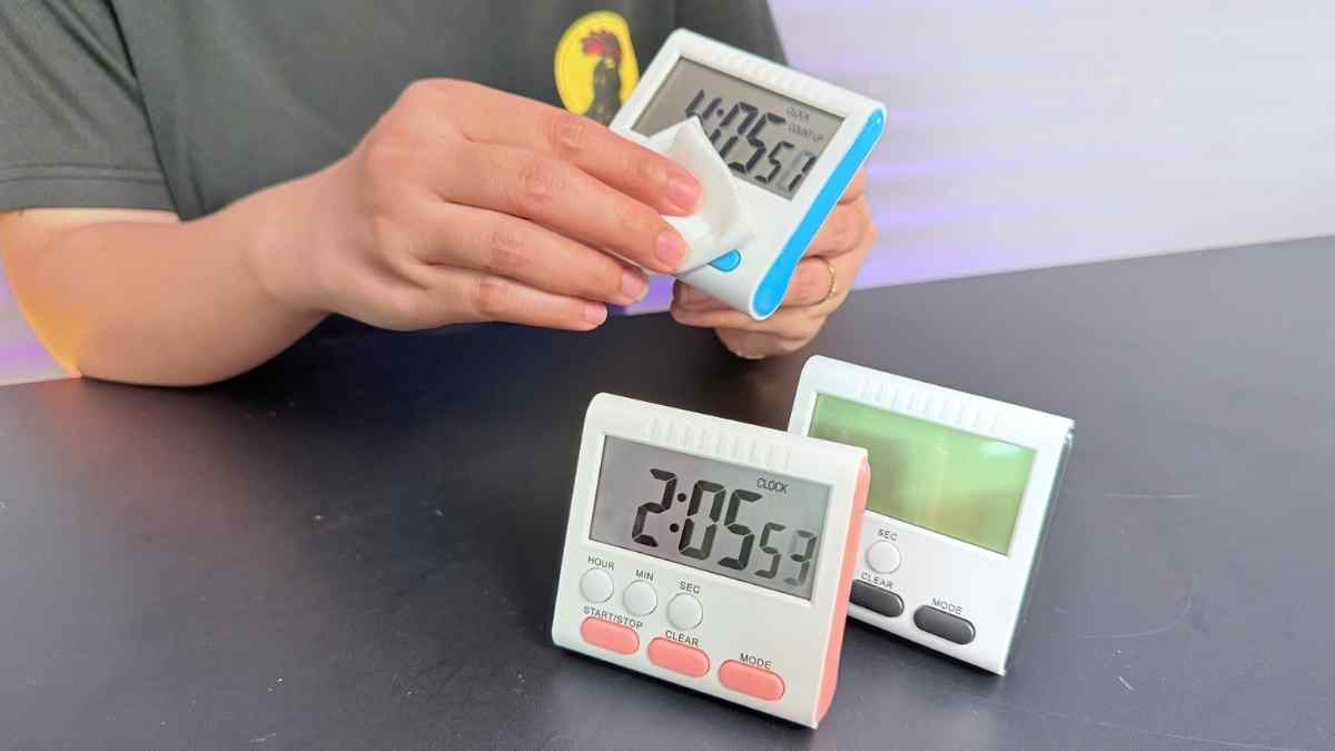 Đồng hồ bấm giờ JS 183 nút bấm to thao tác nhanh