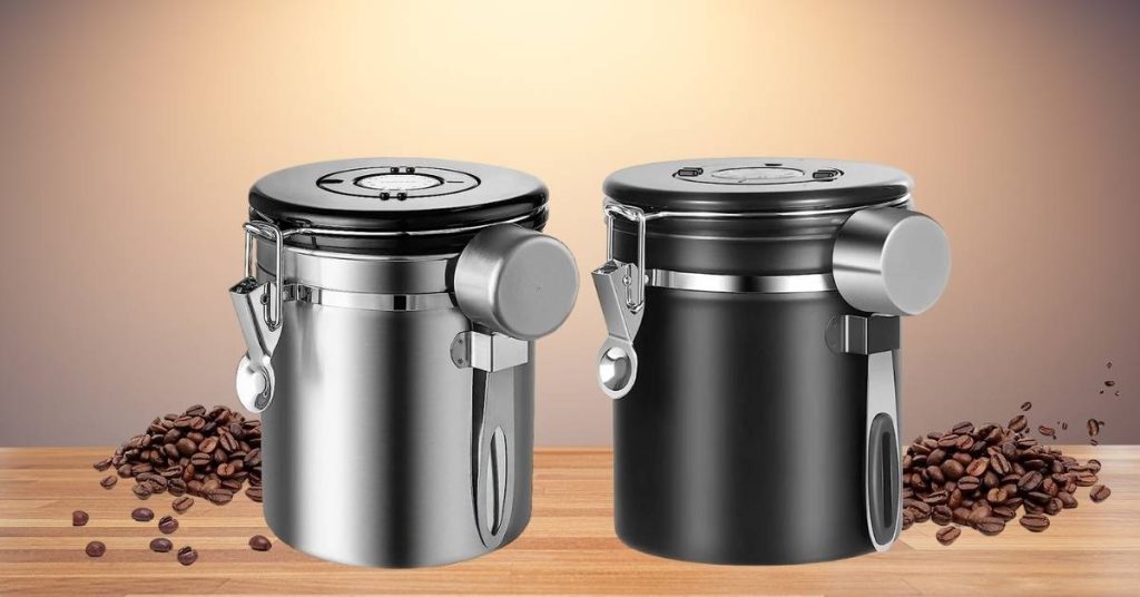 Hũ trữ cà phê có van một chiều inox nhựa ABS