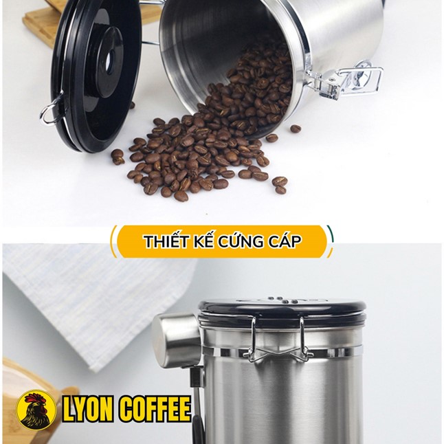 Hướng dẫn cách sử dụng hũ đựng bảo quản cà phê có van 1 chiều