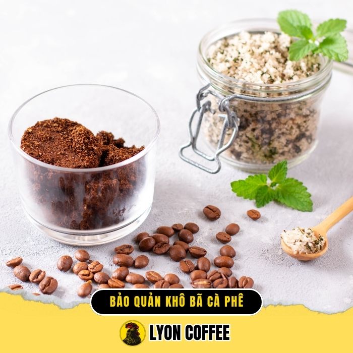 Cách bảo quản bã cà phê dạng khô