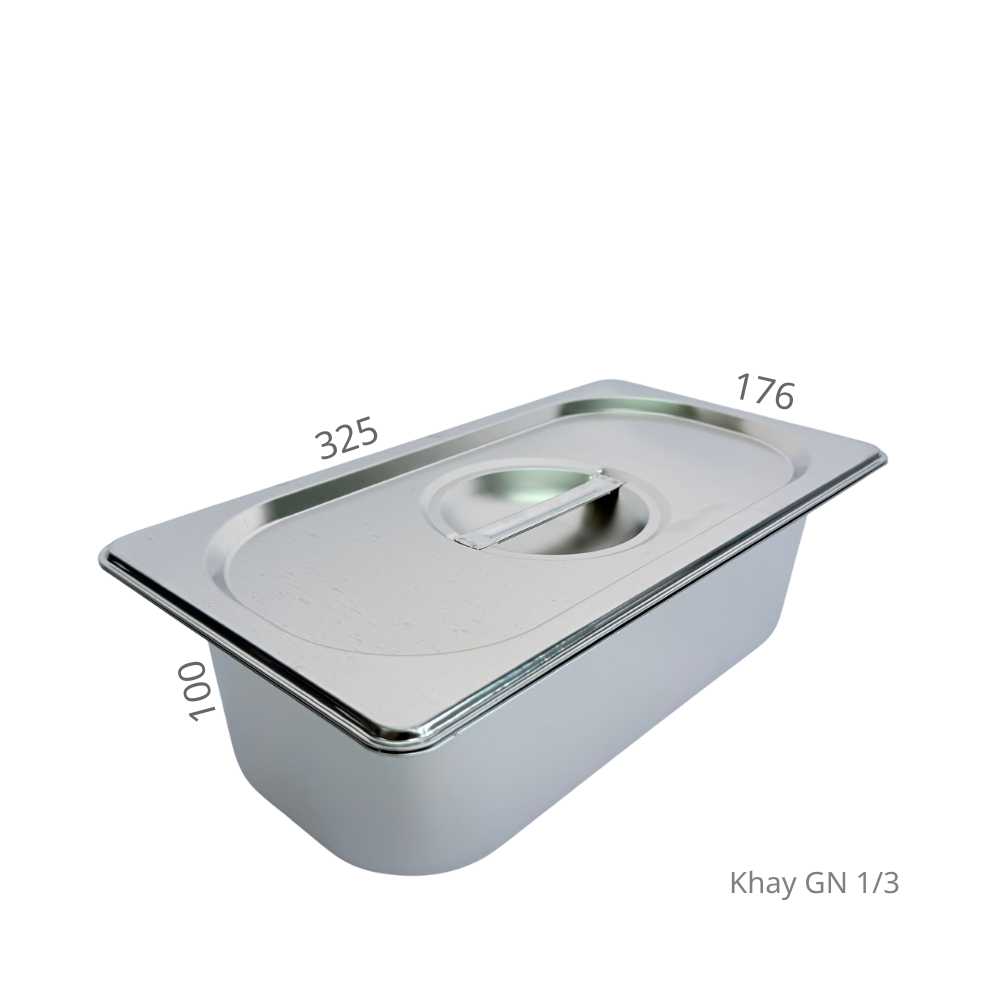 Khay GN inox 304 kèm nắp - Ảnh 3