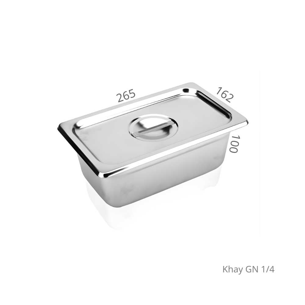Khay GN inox 304 kèm nắp - Ảnh 4