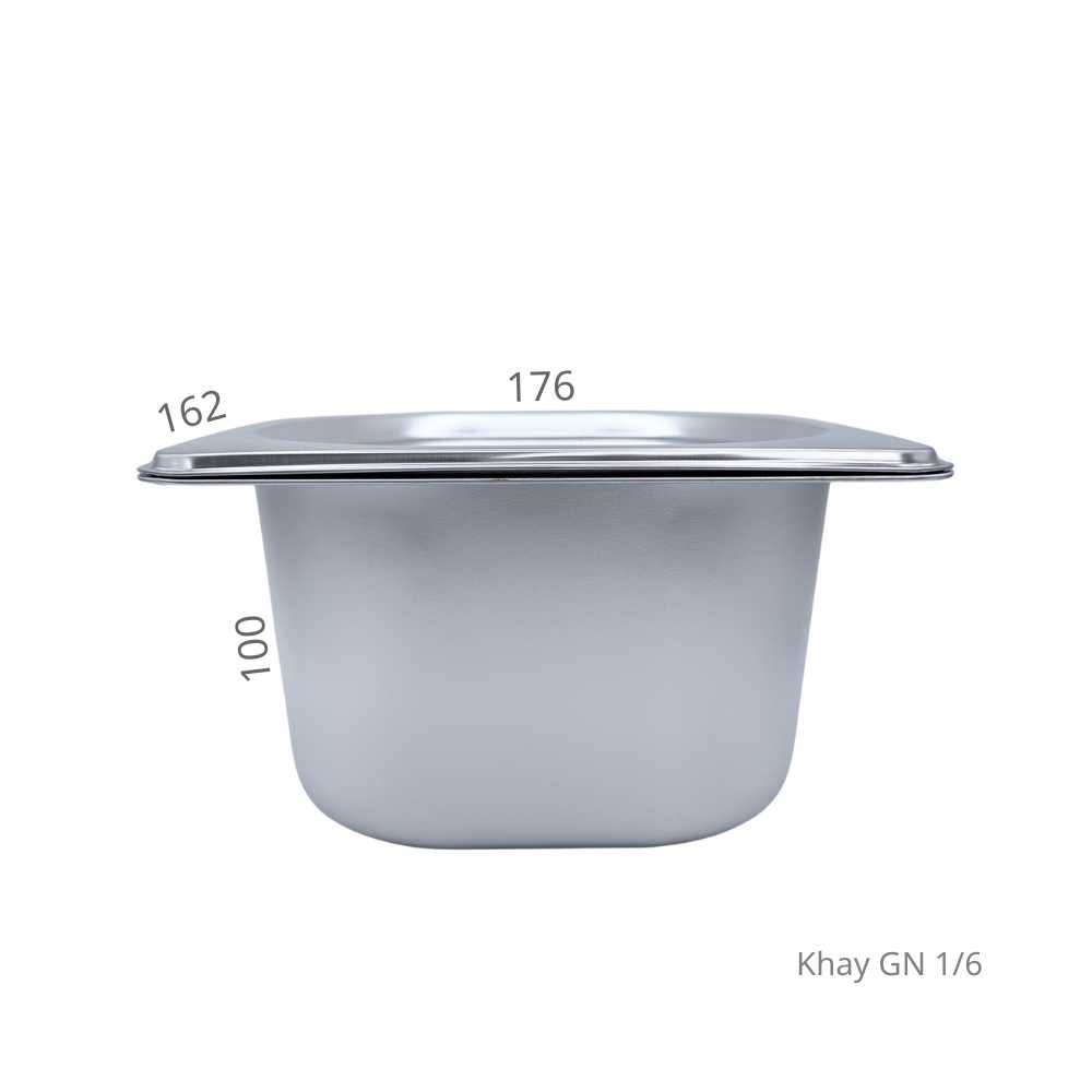 Khay GN inox 304 kèm nắp - Ảnh 5