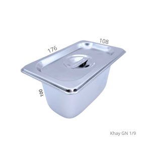 Khay inox GN 1/9